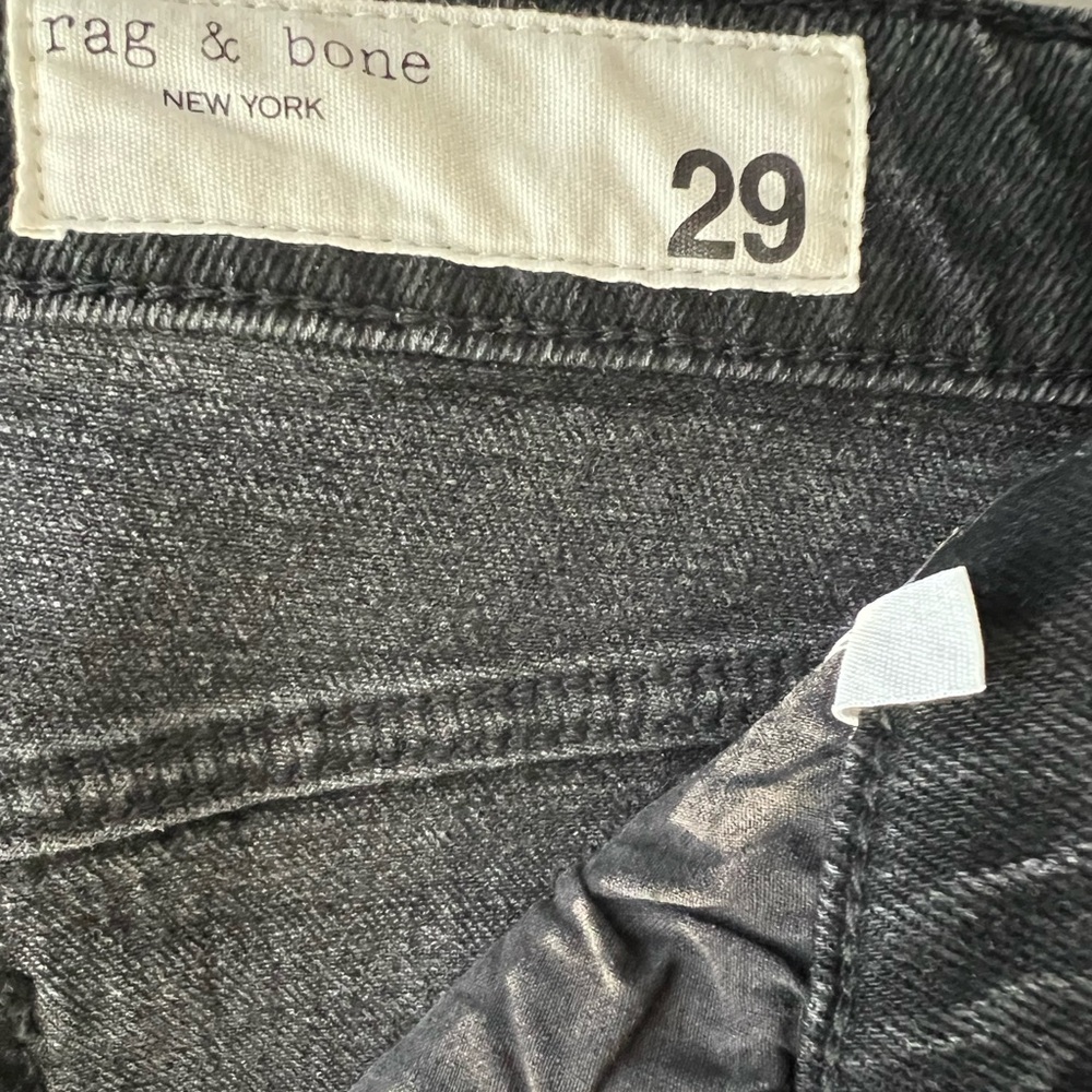 rag & bone Women's Boot Cut Jeans - Black